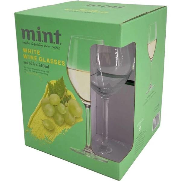 Mint White Wine Glasses 410ml 4 Pack