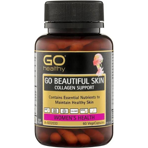 Go Healthy Go Beautiful Skin Collagen Support 60 VegeCapsules