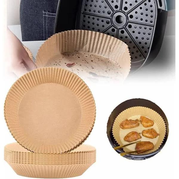 Air Fryer Disposable Paper Liner, 50pcs Non-stick Disposable Air Fryer Liners, Baking Paper - AfterPay & zipPay Available