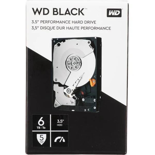 WD 6TB Black 7200 RPM SATA III 3.5" Internal HDD