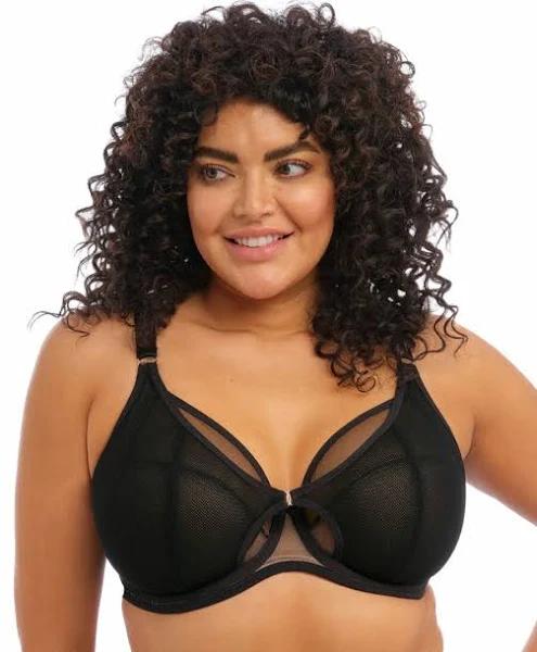 Elomi Kintai Underwired Plunge Bra - Black 14F