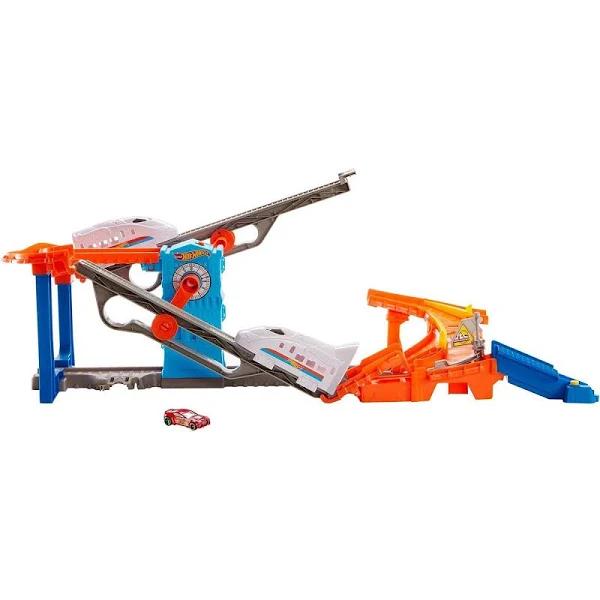 Hot Wheels Stunt Train Express Track Ages 5+ Toy Car Play Race Moto Shuttle Fun