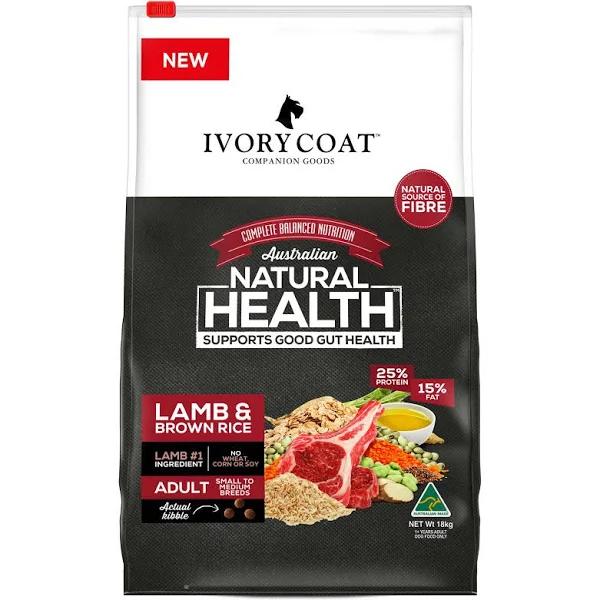 Ivory Coat Adult Lamb & Brown Rice 2.5kg Dry Dog Food