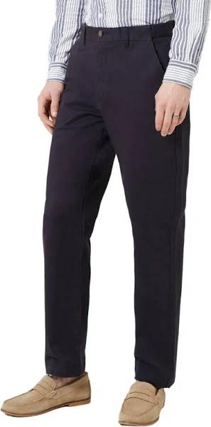 Maine Mens Premium Chino Trousers Navy 48R Cotton Elastane Mens Trousers