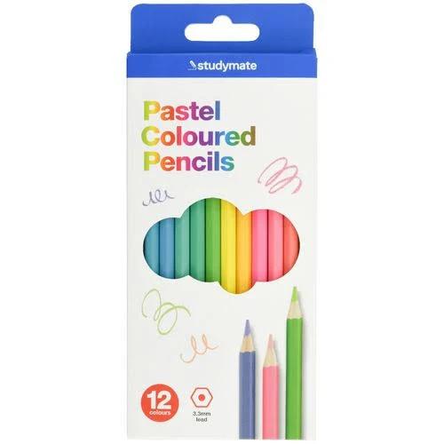 Studymate Pencils Pastel 12 Pack