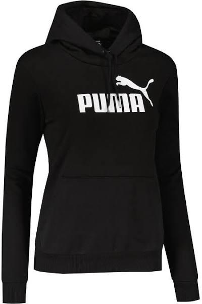 Puma Womens Essential Logo Hoodie, XL / Black