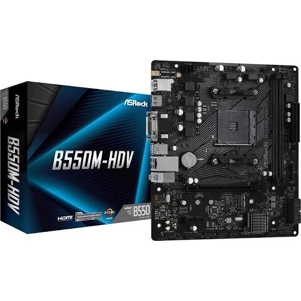 ASRock AMD B550M-HDV Micro ATX AM4 Motherboard