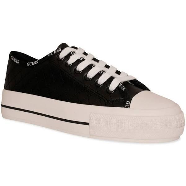 Guess Fl7emmele12 Womens Black White Casual Trainers - 6 UK