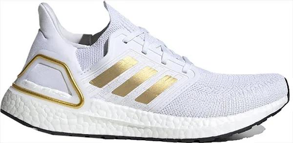 Adidas Ultraboost 20 'Gold Metallic' Sneakers | White | Women's Size 6.5