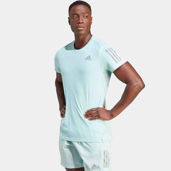 adidas-Own The Run Tee-Men-Semi Flash Aqua-2XL