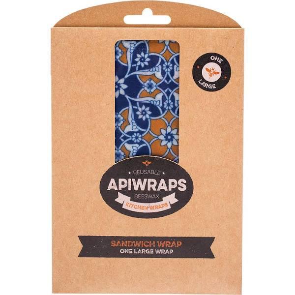 Apiwraps Reusable Beeswax Wraps - Sandwich - 1 x Large