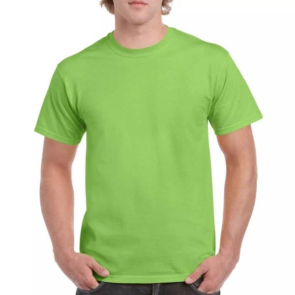 Gildan 5000 Heavy Cotton T-Shirt Lime - Size: M Colour: Lime, Size: M