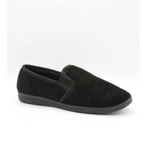 Grosby Blake 2 Slippers Mens Slipper Black Slip On Slippers - Earn Everyday Rewards, Afterpay Available