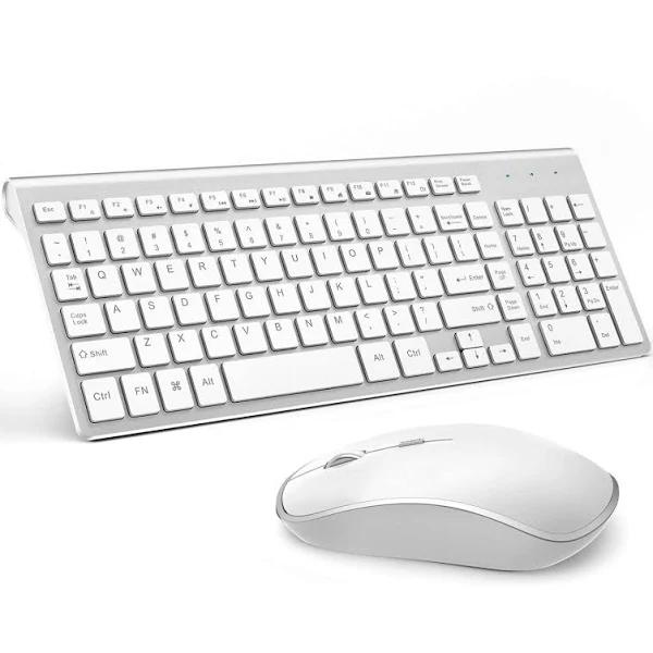 Wireless Keyboard and Mouse,JOYACCESS USB Slim Wireless Keyboard Mouse