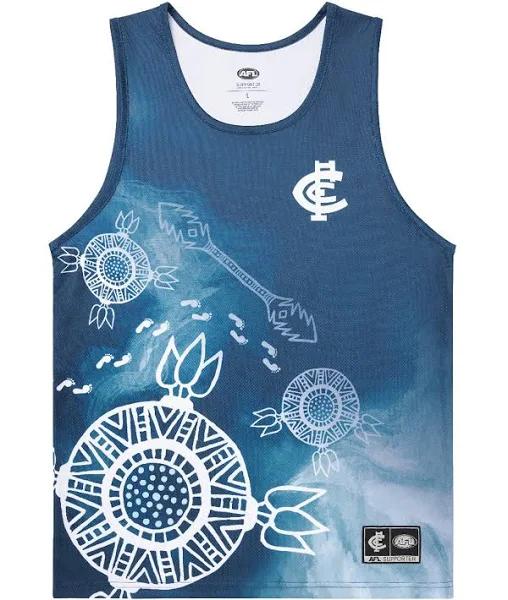 Carlton Blues Indigenous Mens Training Singlet Size:M