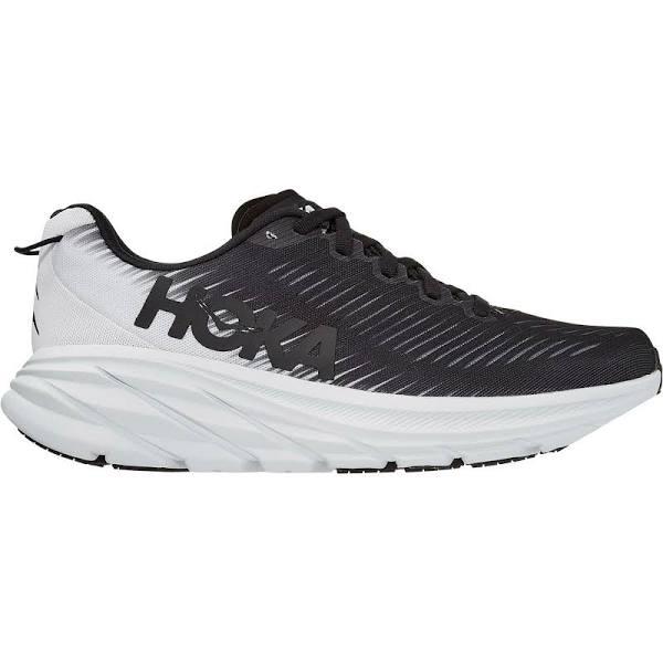 Hoka One One Women's Rincon 3 Running Shoe (Black/White) 7 US