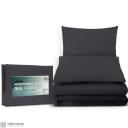 Giselle Quilt Cover Set Classic Black - Queen