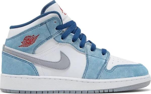 Air Jordan 1 Mid SE GS 'French Blue' 4.5Y / Women's 6