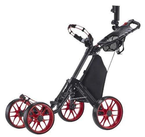 CaddyTek One-click Folding 4 Wheel Version 3 Golf Push Cart