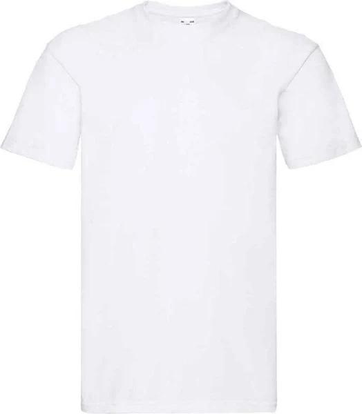 Fruit of The Loom Unisex Adult Super Premium Plain T-Shirt White XL Cotton Unisex T-Shirt