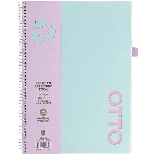 Otto A4 Recycled Lecture Book 140 Pages Mint