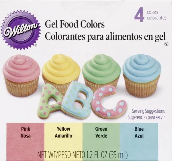 Wilton Pastel 4 Gel Food Colour Set