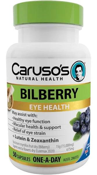 Caruso's - Bilberry 50 Capsules