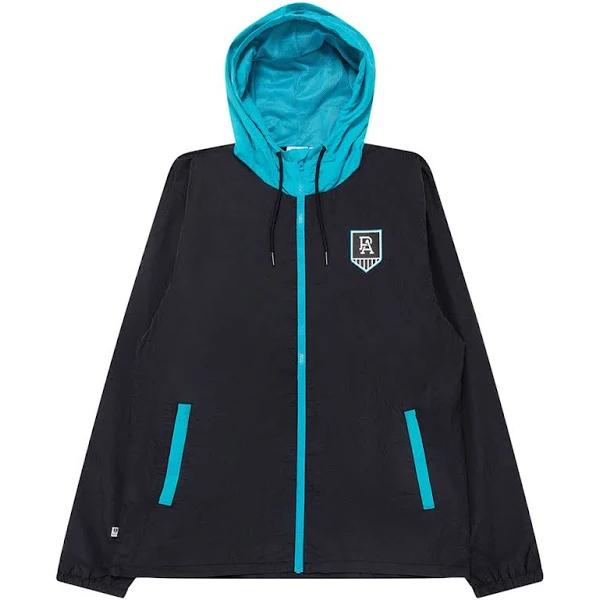 Port Adelaide Power Mens Windbreaker Zip Jacket Size:L