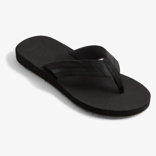 Quiksilver Carver Squish Black Luxe Thongs Black 13