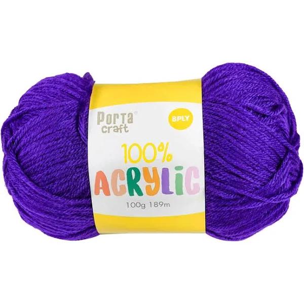 Acrylic Yarn 100g 189m 8ply - Purple Surprise