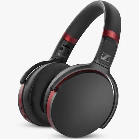 Sennheiser HD 458BT Over-Ear Wireless Noise Cancelling Headphones (Black/Red)