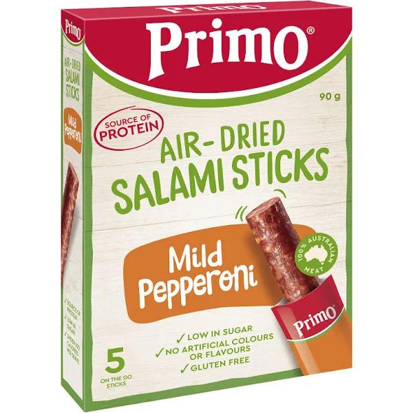 Primo Air-Dried Salami Sticks Mild Pepperoni 90g