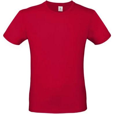 B&C Mens #E150 Tee Deep Red M