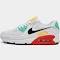 Nike Women's Air Max 90 Shoes in White, Size: 10 | FZ3622-100