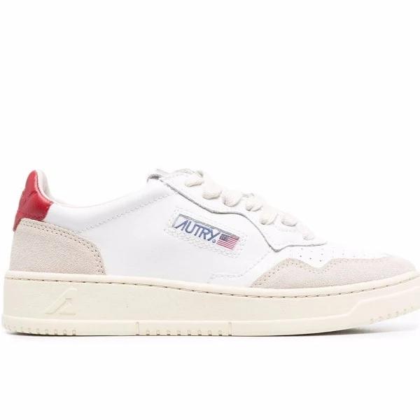 Autry - Side Logo-Patch Sneakers - Women - Calf Leather/Rubber/Fabric - 36 - White