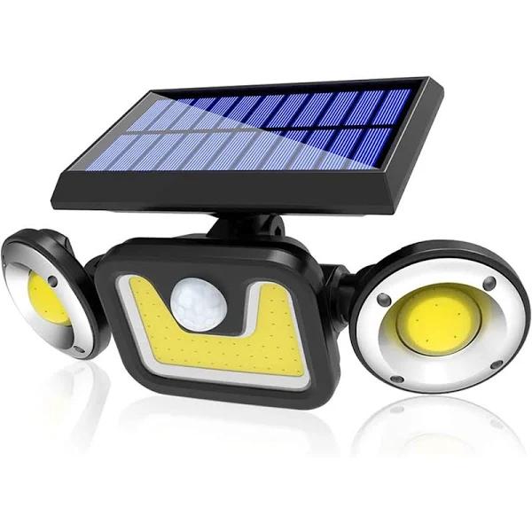 Outdoor Solar Lights With 3 Adjustable Head For Porch Garden Patio