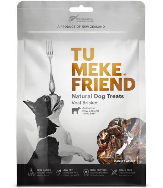 Tu Meke Friend Air Dried Natural Dog Treats Veal Brisket 100g