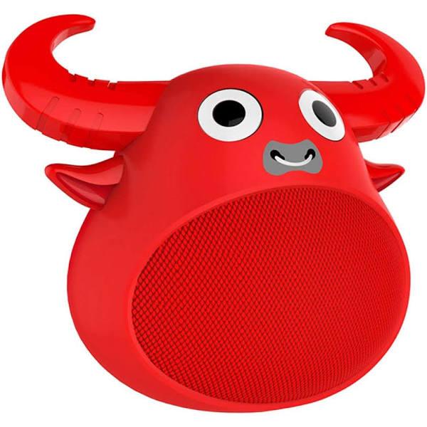 FitSmart Bluetooth Animal Face Speaker Portable Wireless Stereo Sound - Red