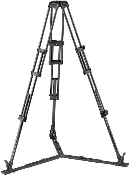 Manfrotto MVTTWINGC CF Twin Leg With Ground Spreader Video Tripod 100/75mm Bowl