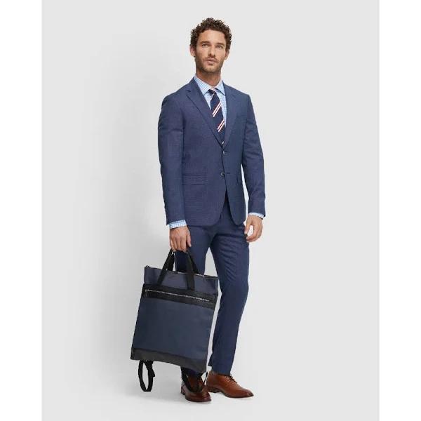 Oxford Byron Wool Suit Jacket in Blue 104