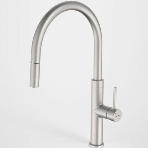 Caroma Liano II Pull Out Sink Mixer Brushed Nickel Lead Free