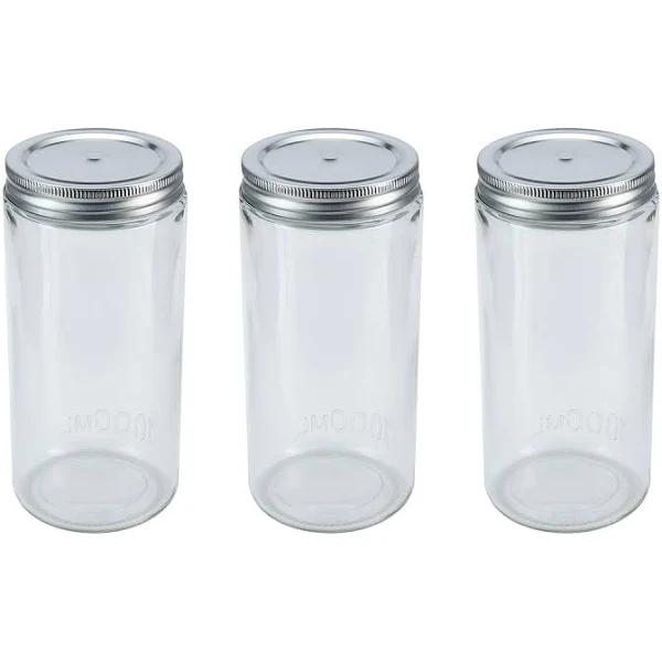 Kmart 3 Preserving Jars- Size: 1000ml