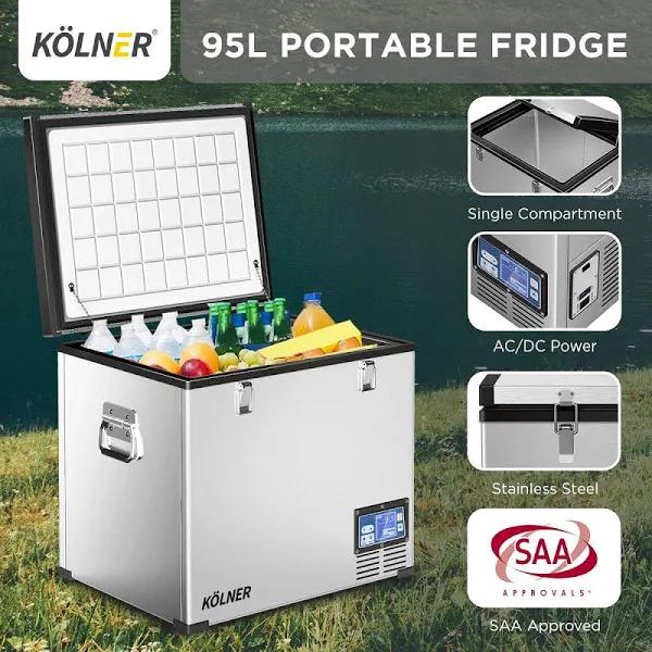 Kolner Portable Fridge Chest Freezer - 95Litre