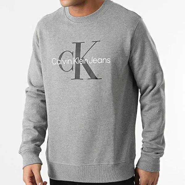 Calvin Klein Jeans Monogram Sweatshirt Grey XS Man