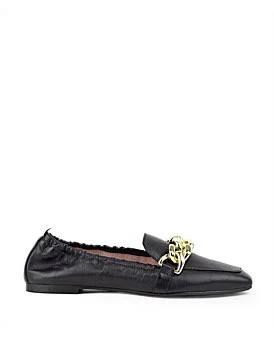 David Jones Edward Meller Giani Loafer With Chain in Black, Size 37 EU