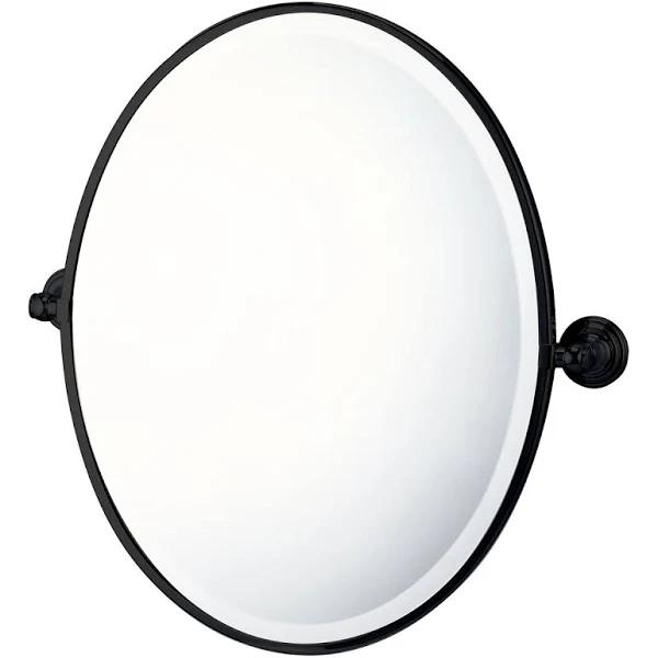 Turner Hastings Mayer Pivot Oval Mirror 620mm x 538mm - Matte Black