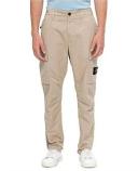 Stone Island Straight Leg Cargo Pants in Sand, Size 34 in