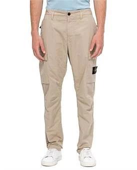 Stone Island Straight Leg Cargo Pants in Sand, Size 36 in