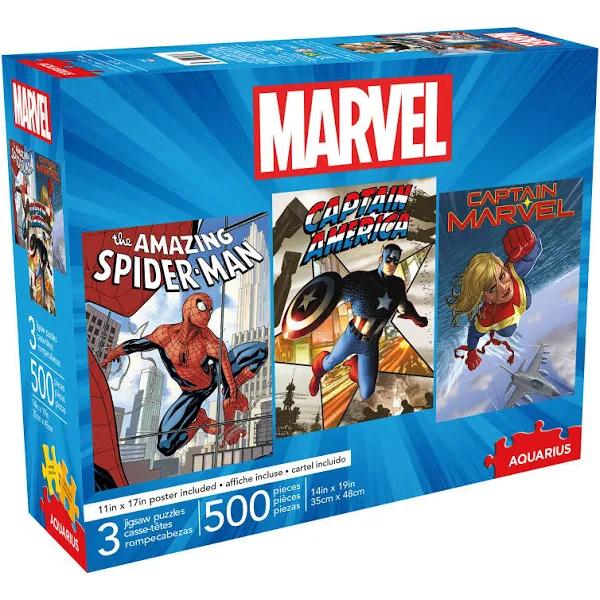 Marvel 500 Piece - 3 Puzzle Set