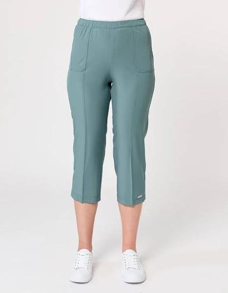 Black Pepper Eureka 3/4 Pant in Green 12